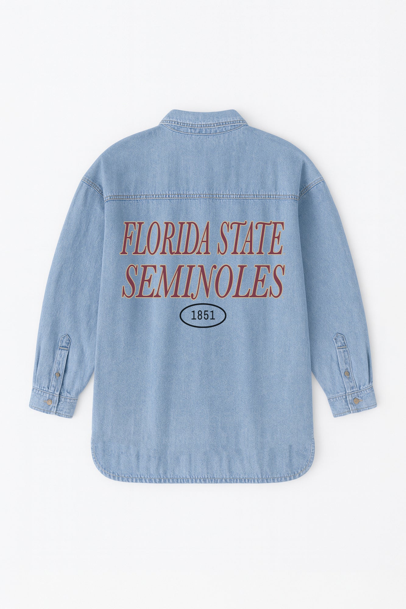 FLORIDA STATE SEMINOLES OVERSIZED DENIM JACKET