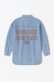 FLORIDA STATE SEMINOLES OVERSIZED DENIM JACKET