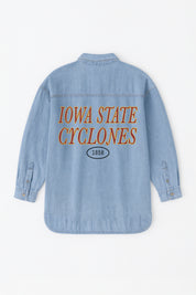 IOWA STATE CYCLONES OVERSIZED DENIM JACKET