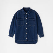 KANSAS CITY CHIEFS SHINE TIME OVERSIZED DENIM JACKET