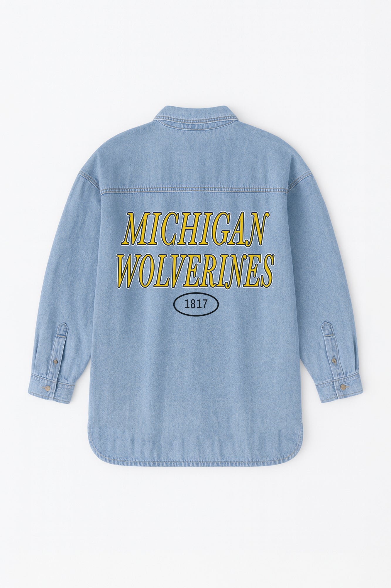 MICHIGAN WOLVERINES OVERSIZED DENIM JACKET
