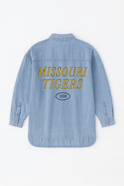 MISSOURI TIGERS OVERSIZED DENIM JACKET