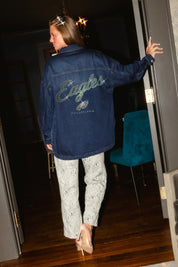 PHILADELPHIA EAGLES SHINE TIME OVERSIZED DENIM JACKET