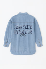 PENN STATE NITTANY LIONS OVERSIZED DENIM JACKET
