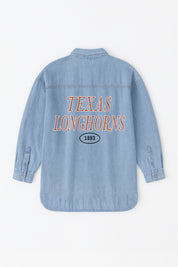 TEXAS LONGHORNS OVERSIZED DENIM JACKET