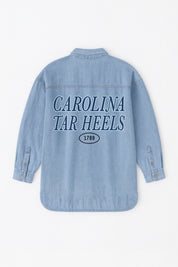 NORTH CAROLINA TAR HEELS OVERSIZED DENIM JACKET
