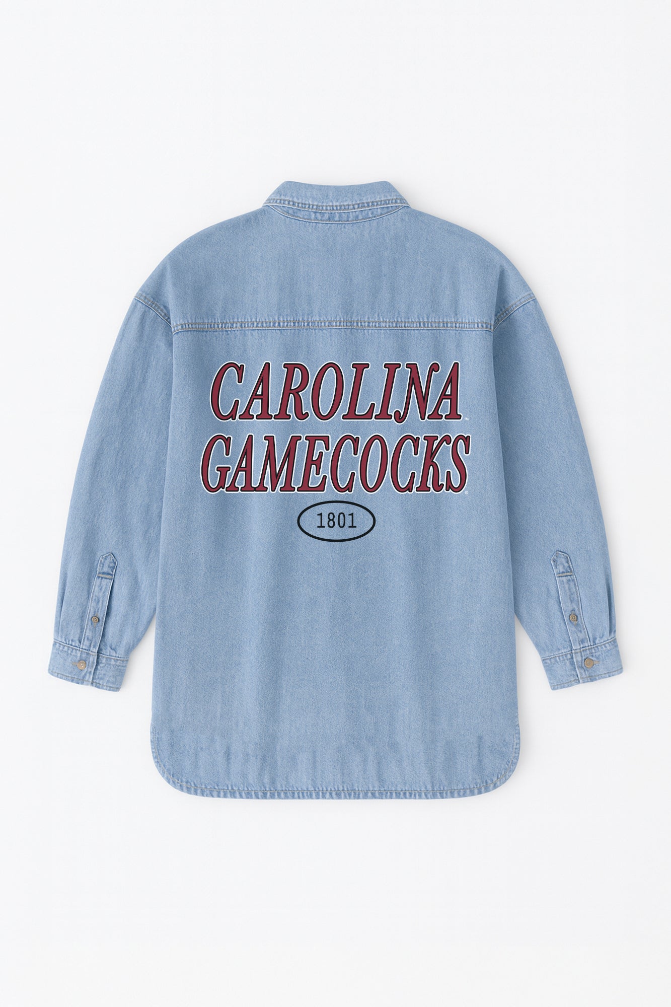 SOUTH CAROLINA GAMECOCKS OVERSIZED DENIM JACKET