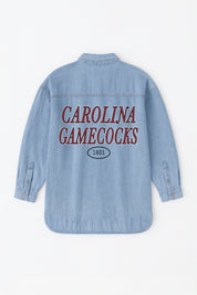 SOUTH CAROLINA GAMECOCKS OVERSIZED DENIM JACKET