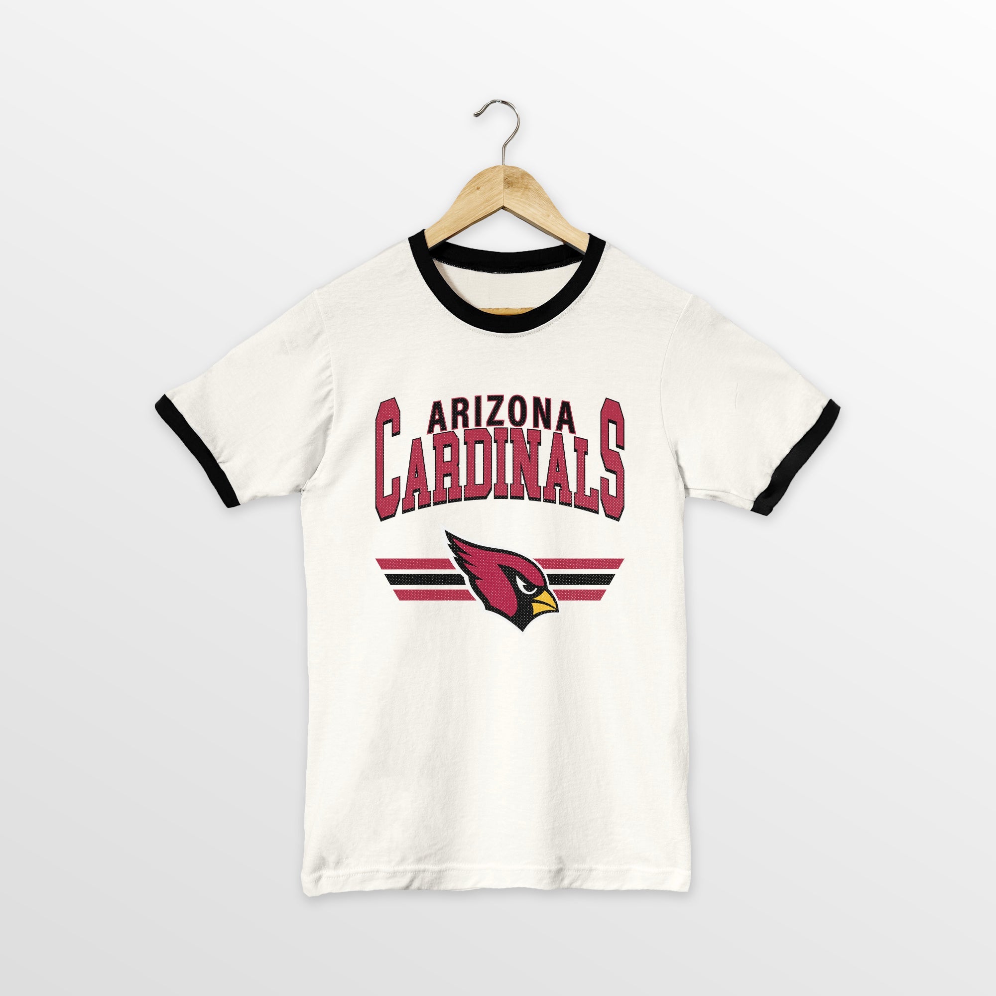ARIZONA CARDINALS SWIFT STRIKE VINTAGE RINGER TEE