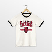 ARKANSAS RAZORBACKS SWIFT STRIKE VINTAGE RINGER TEE