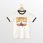 ARIZONA STATE SUN DEVILS SWIFT STRIKE VINTAGE RINGER TEE