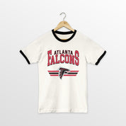 ATLANTA FALCONS SWIFT STRIKE VINTAGE RINGER TEE