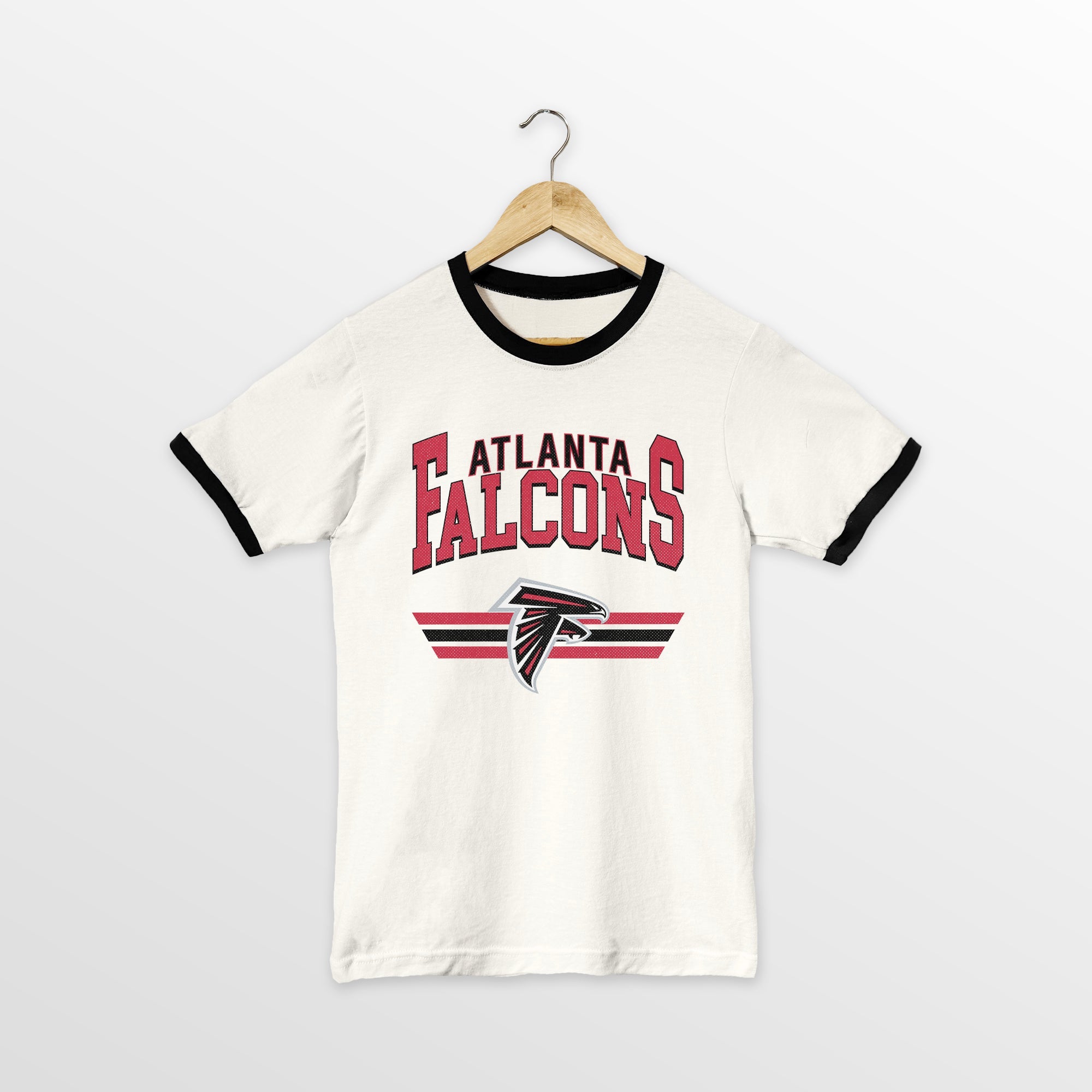 ATLANTA FALCONS SWIFT STRIKE VINTAGE RINGER TEE