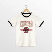 BOSTON COLLEGE EAGLES SWIFT STRIKE VINTAGE RINGER TEE