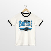 CAROLINA PANTHERS SWIFT STRIKE VINTAGE RINGER TEE