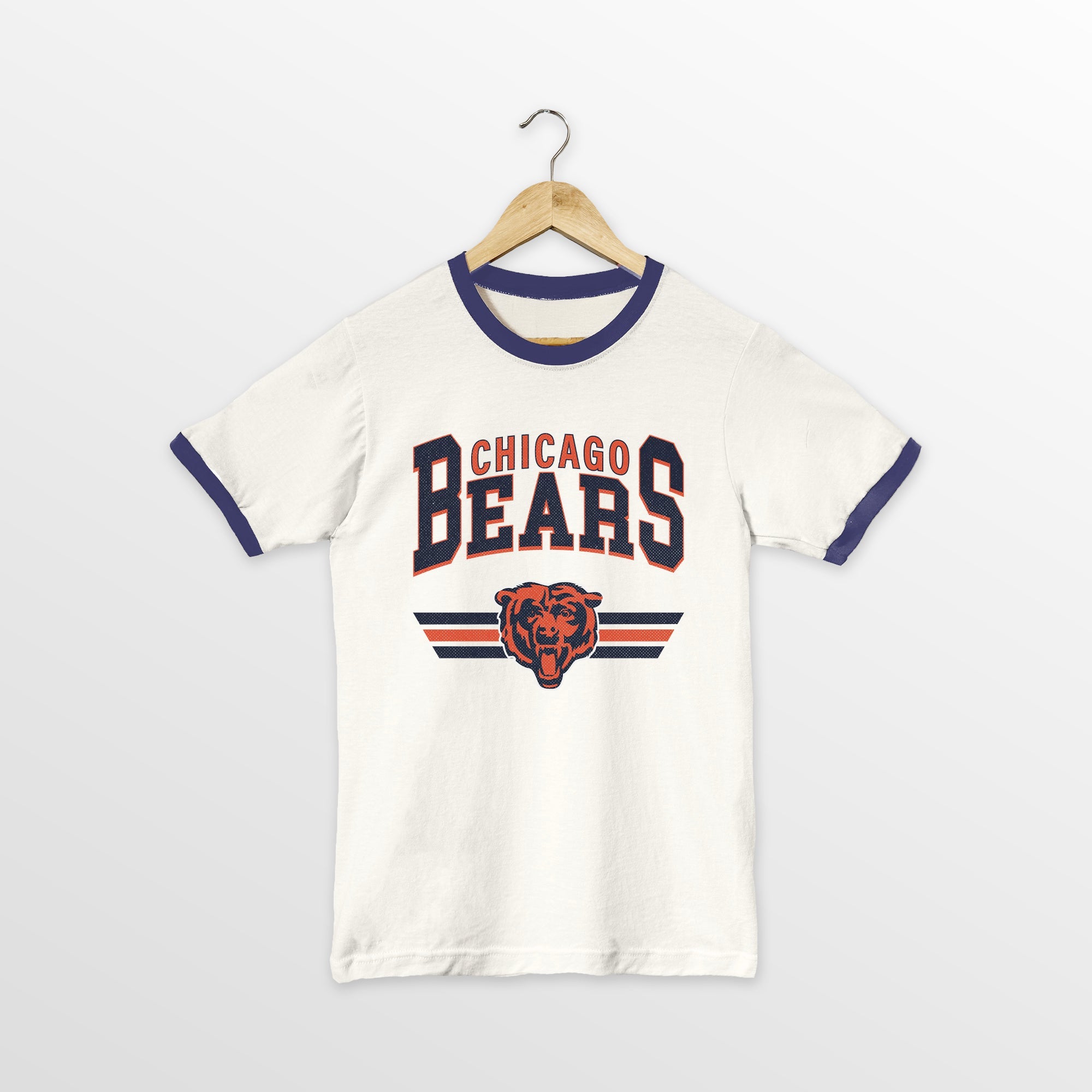 CHICAGO BEARS SWIFT STRIKE VINTAGE RINGER TEE