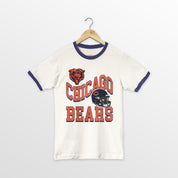 CHICAGO BEARS HARD EARNED VINTAGE RINGER TEE