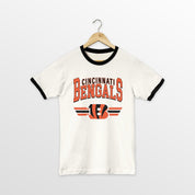 CINCINNATI BENGALS SWIFT STRIKE VINTAGE RINGER TEE