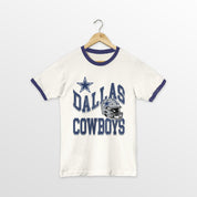 DALLAS COWBOYS HARD EARNED VINTAGE RINGER TEE