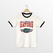 FLORIDA GATORS SWIFT STRIKE VINTAGE RINGER TEE