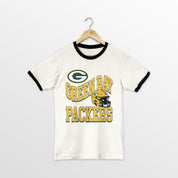 GREEN BAY PACKERS HARD EARNED VINTAGE RINGER TEE