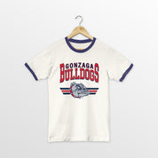 GONZAGA BULLDOGS SWIFT STRIKE VINTAGE RINGER TEE