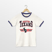 HOUSTON TEXANS SWIFT STRIKE VINTAGE RINGER TEE