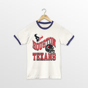 HOUSTON TEXANS HARD EARNED VINTAGE RINGER TEE