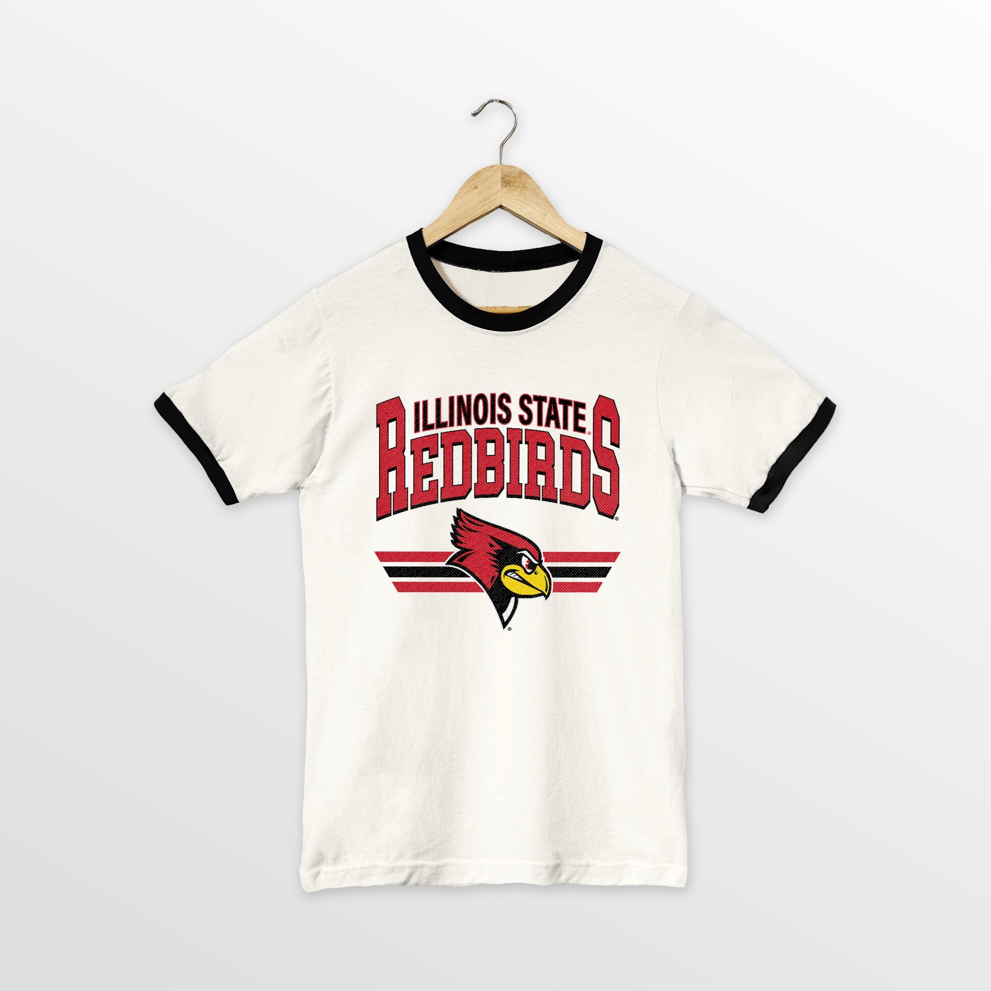 ILLINOIS STATE REDBIRDS SWIFT STRIKE VINTAGE RINGER TEE