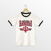 INDIANA HOOSIERS SWIFT STRIKE VINTAGE RINGER TEE