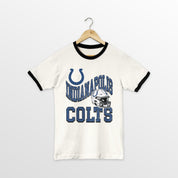 INDIANAPOLIS COLTS HARD EARNED VINTAGE RINGER TEE