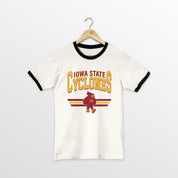 IOWA STATE CYCLONES SWIFT STRIKE VINTAGE RINGER TEE