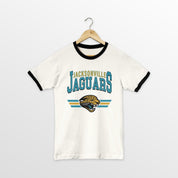 JACKSONVILLE JAGUARS SWIFT STRIKE VINTAGE RINGER TEE