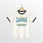 LOS ANGELES CHARGERS SWIFT STRIKE VINTAGE RINGER TEE