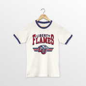 LIBERTY FLAMES SWIFT STRIKE VINTAGE RINGER TEE