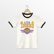 LSU TIGERS SWIFT STRIKE VINTAGE RINGER TEE