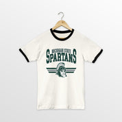 MICHIGAN STATE SPARTANS SWIFT STRIKE VINTAGE RINGER TEE