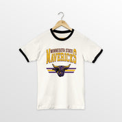 MINNESOTA STATE MANKATO MAVERICKS SWIFT STRIKE VINTAGE RINGER TEE