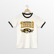 MISSOURI TIGERS SWIFT STRIKE VINTAGE RINGER TEE