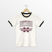 MISSISSIPPI STATE BULLDOGS SWIFT STRIKE VINTAGE RINGER TEE