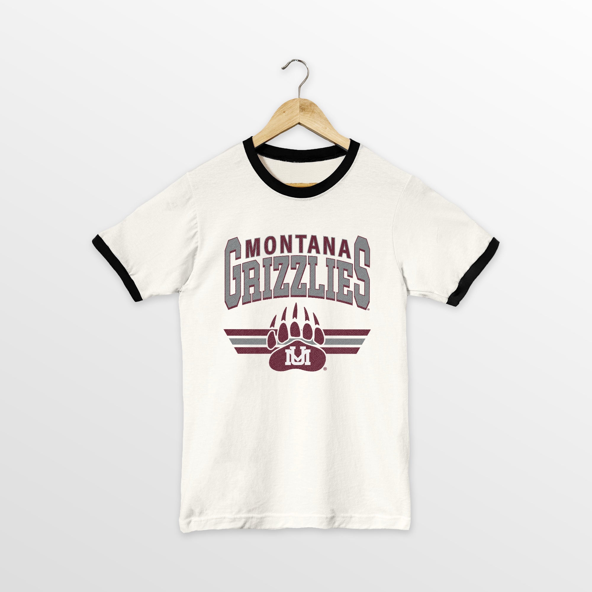 MONTANA GRIZZLIES SWIFT STRIKE VINTAGE RINGER TEE