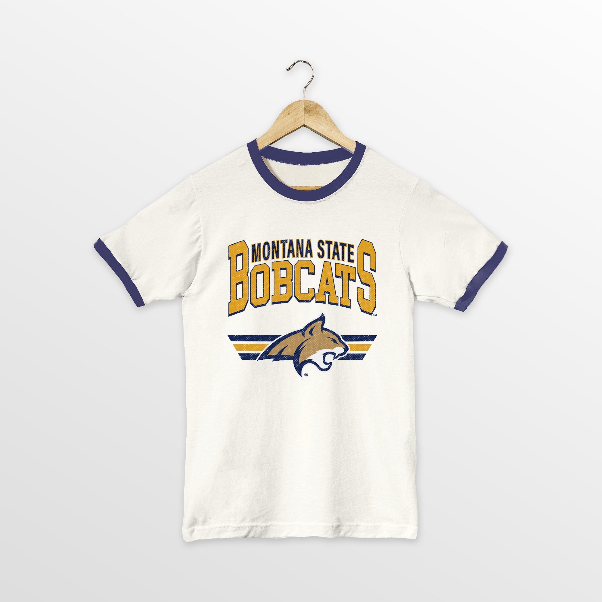 MONTANA STATE BOBCATS SWIFT STRIKE VINTAGE RINGER TEE
