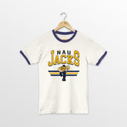 NORTHERN ARIZONA LUMBERJACKS SWIFT STRIKE VINTAGE RINGER TEE