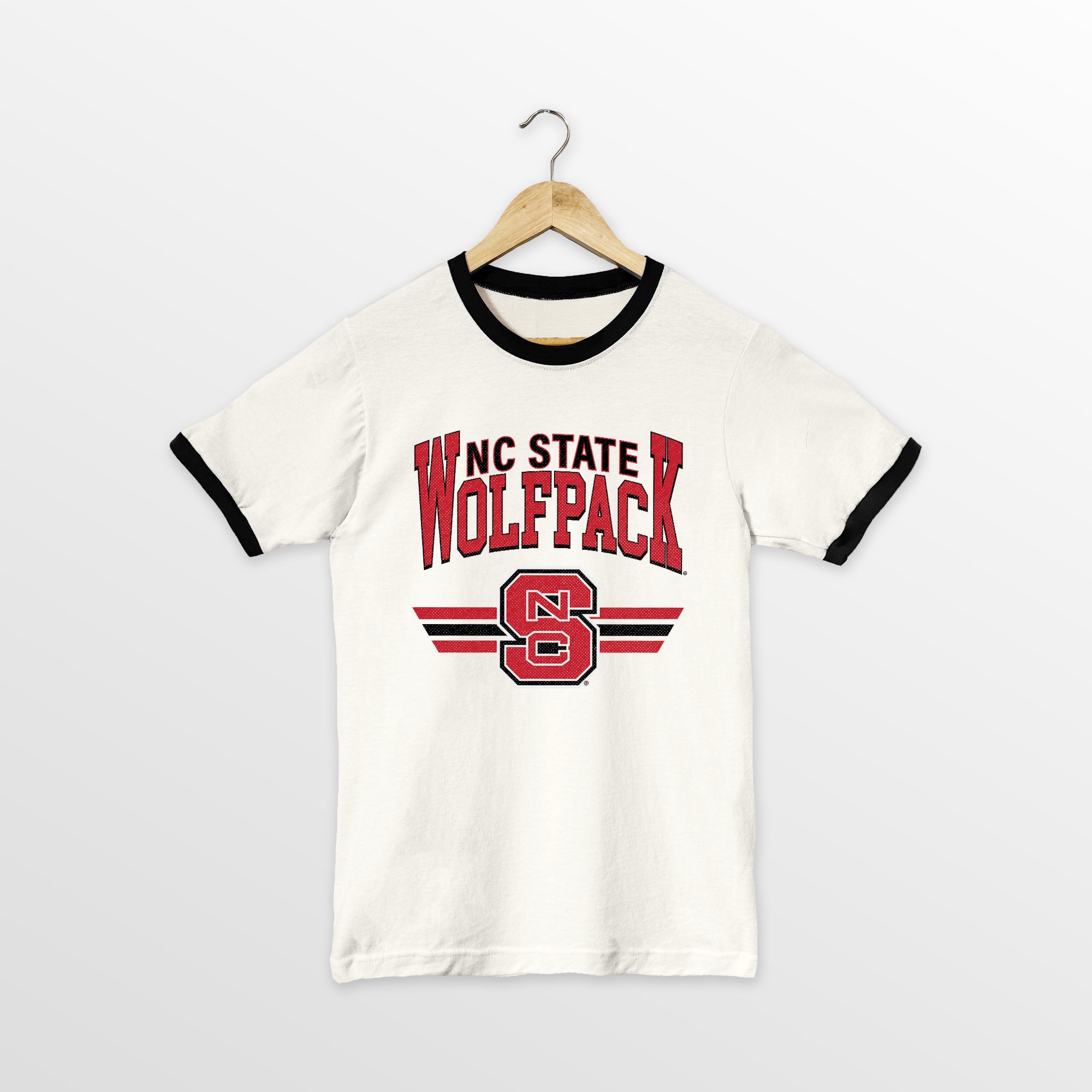NORTH CAROLINA STATE WOLFPACK SWIFT STRIKE VINTAGE RINGER TEE