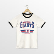 NEW YORK GIANTS SWIFT STRIKE VINTAGE RINGER TEE