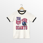 NEW YORK GIANTS HARD EARNED VINTAGE RINGER TEE