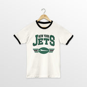 NEW YORK JETS SWIFT STRIKE VINTAGE RINGER TEE