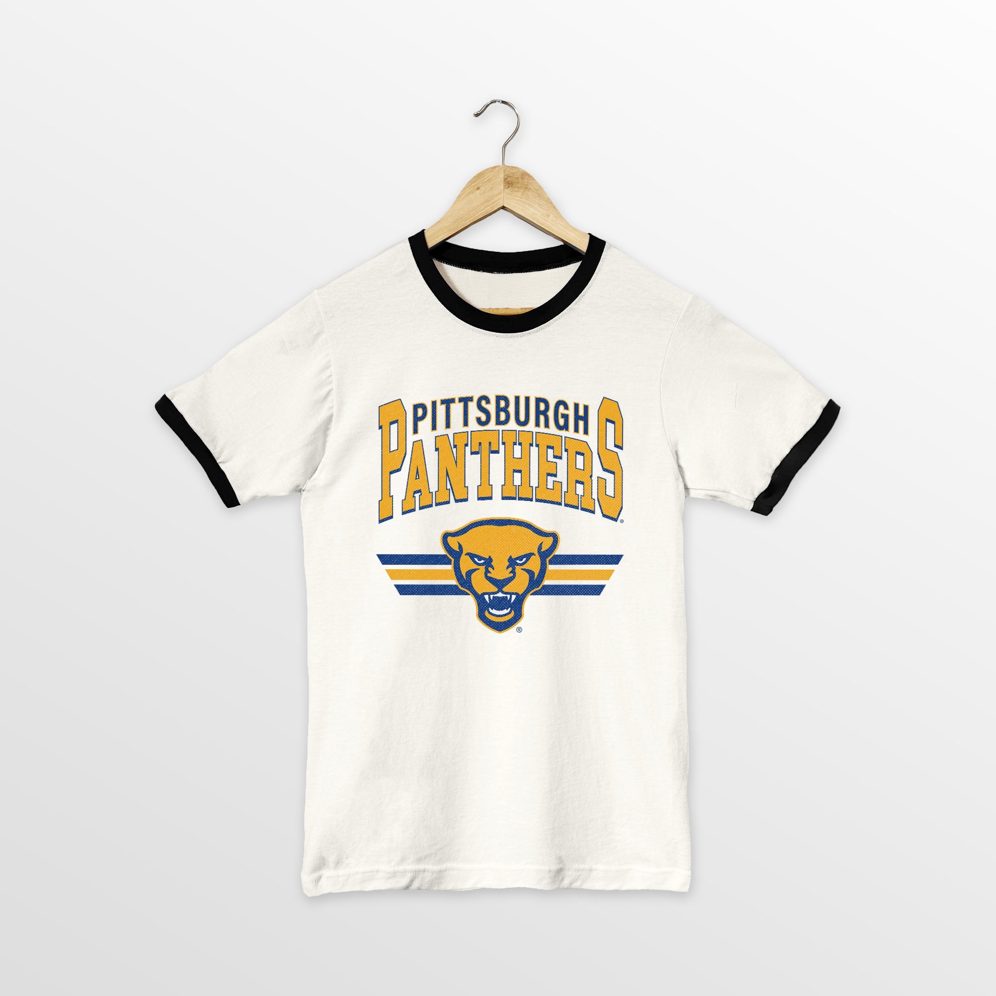 PITTSBURGH PANTHERS SWIFT STRIKE VINTAGE RINGER TEE