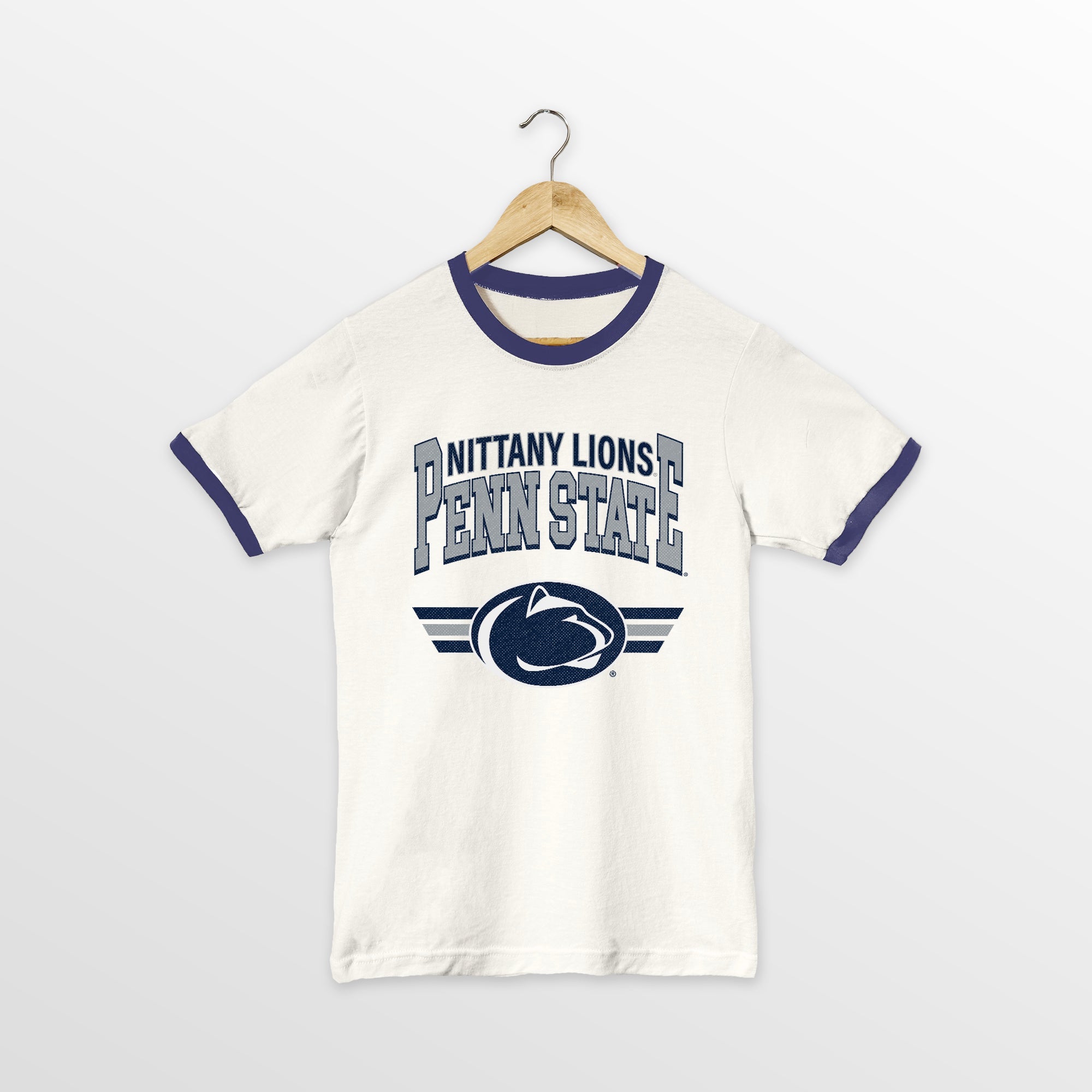 PENN STATE NITTANY LIONS SWIFT STRIKE VINTAGE RINGER TEE