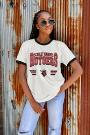 RUTGERS SCARLET KNIGHTS SWIFT STRIKE VINTAGE RINGER TEE